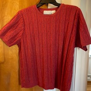 Barely Worn Knitted Red Blouse